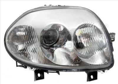 Phare avant droite TYC Renault CLIO 2 1998 2Lampe 20619305 - OtoParts.ma