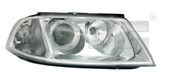 Phare avant droite TYC Volkswagen PASSAT 2001-2005 électrique 206243052B - OtoParts.ma