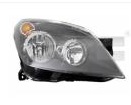 Phare avant droite TYC Opel ASTRA H 2004 noir 20A38905 - OtoParts.ma
