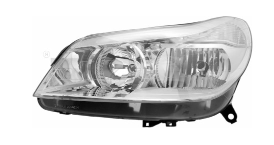 Phare avant gauche TYC Citroën C5 2004 20A62405 - OtoParts.ma