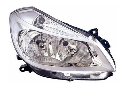 Phare avant droite TYC Renault CLIO 3 2005 blanc 20A793052B - OtoParts.ma