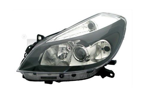 Phare avant gauche TYC Renault CLIO 3 2005 noir 20A796C5 - OtoParts.ma