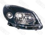 Phare avant droite TYC Dacia SANDERO 2008 noir 20B793C6 - OtoParts.ma