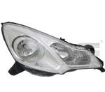 Phare avant droite TYC Citroën C3 2010 blanc 20C25705