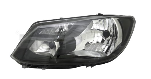 Phare avant gauche TYC Volkswagen CADDY 2010 noir 20C474A5 - OtoParts.ma