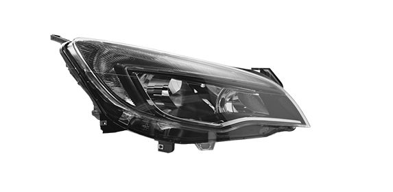 Phare avant droite TYC Opel ASTRA J 2013 +B chromé noir 20G975052B