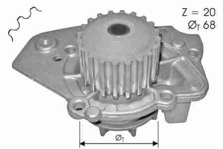 Pompe à eau Dolz N206 - OtoParts.ma