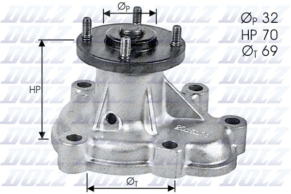 Pompe à eau Dolz O131 - OtoParts.ma