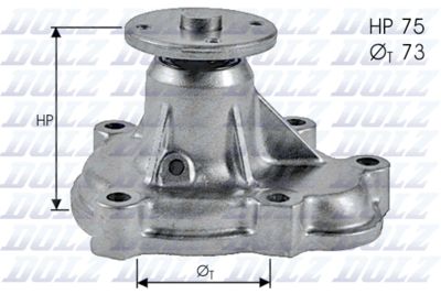 Pompe à eau Dolz O143 - OtoParts.ma
