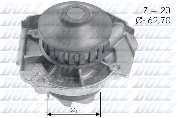 Pompe à eau Dolz S361 - OtoParts.ma